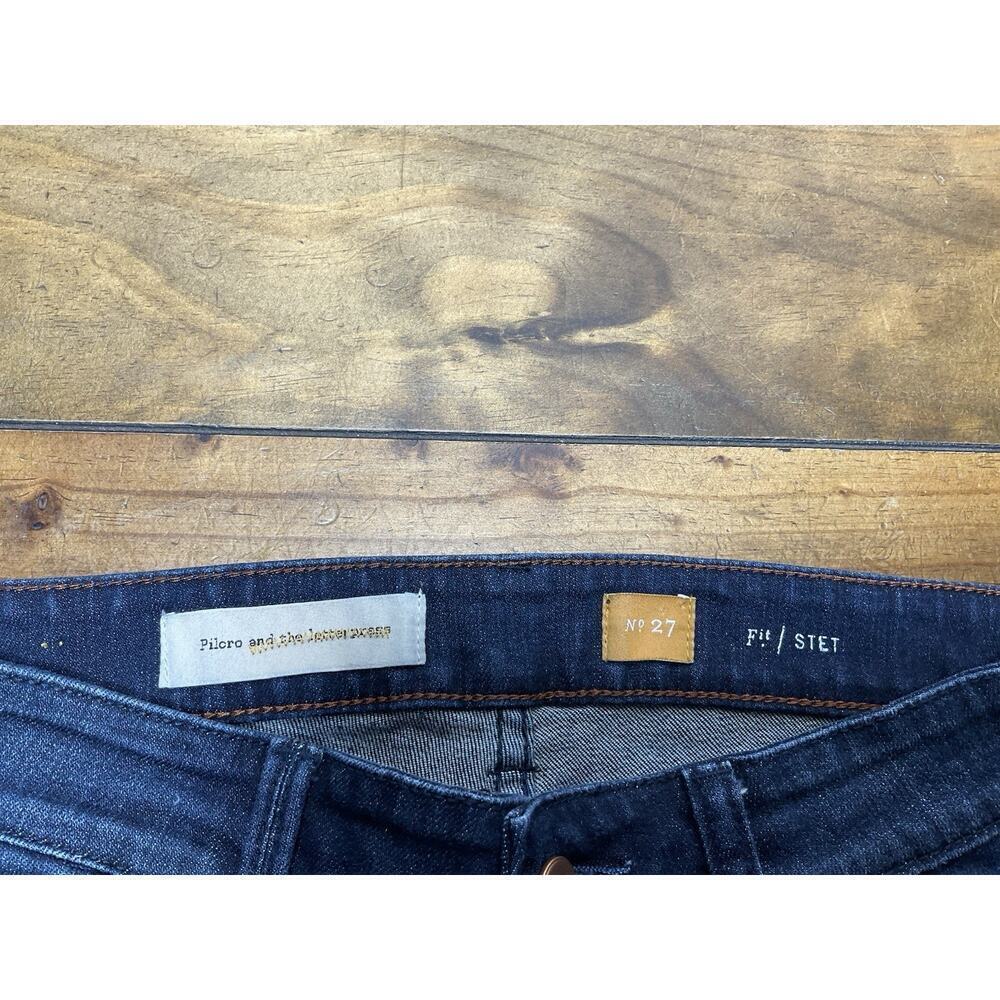 Pilcro And The Letterpress Women’s Cropped Jeans Colorful Cuff No.27 Stet - Picture 4 of 10